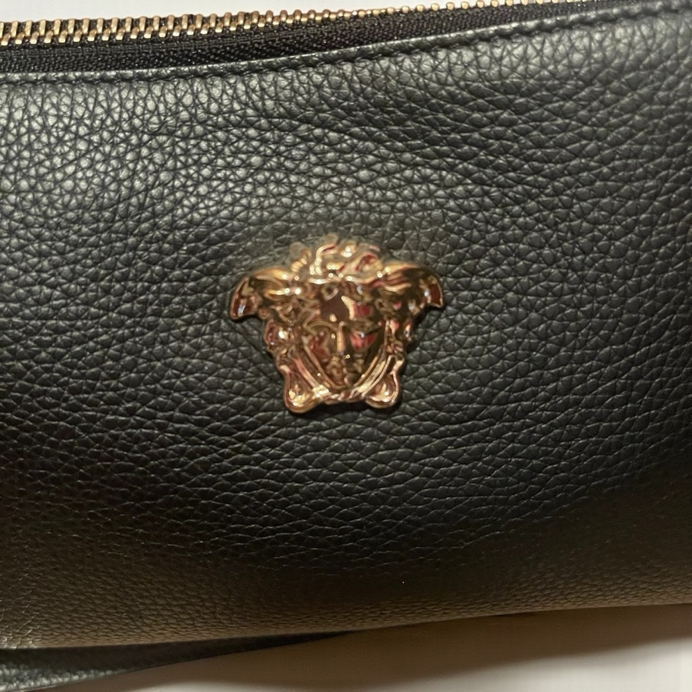 Versace la Medusa Black Leather Clutch - Picture 2 of 8